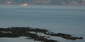 Half covered rocks in Mount's Bay